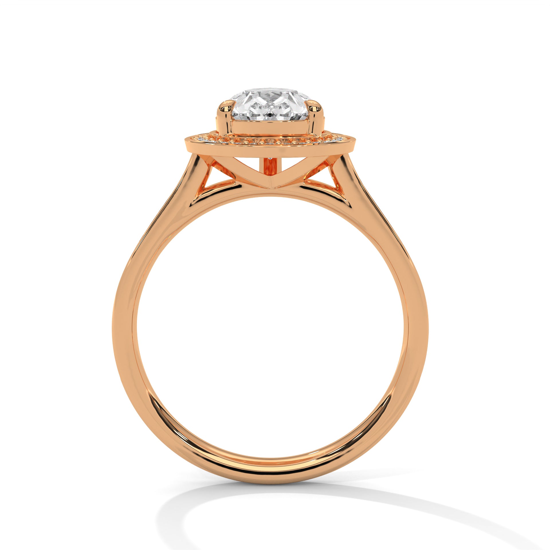 Solace Halo Pear Diamond Ring (2 17/50 ct. tw.)