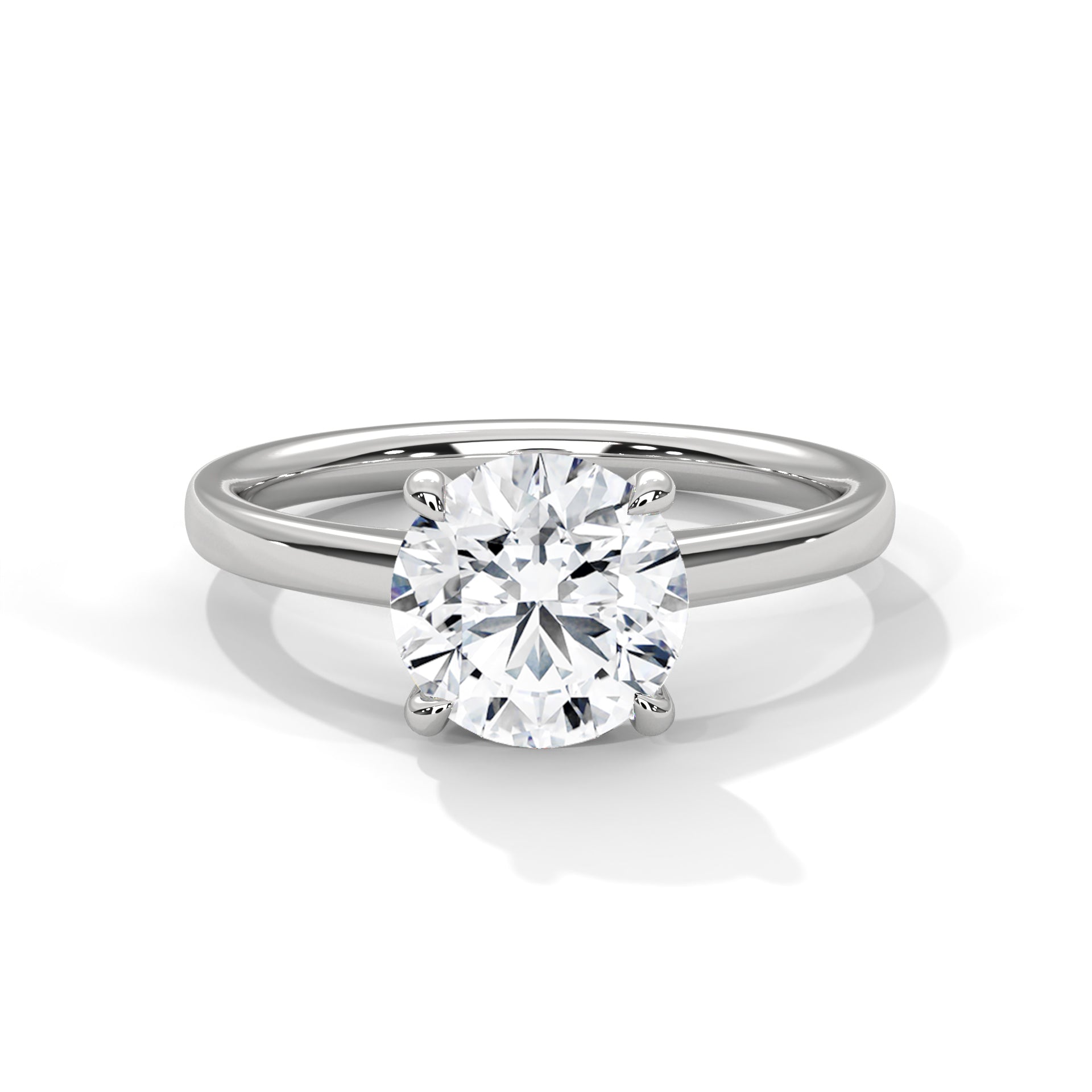 Amara Round Solitaire Diamond Ring (2 ct. cntr.)
