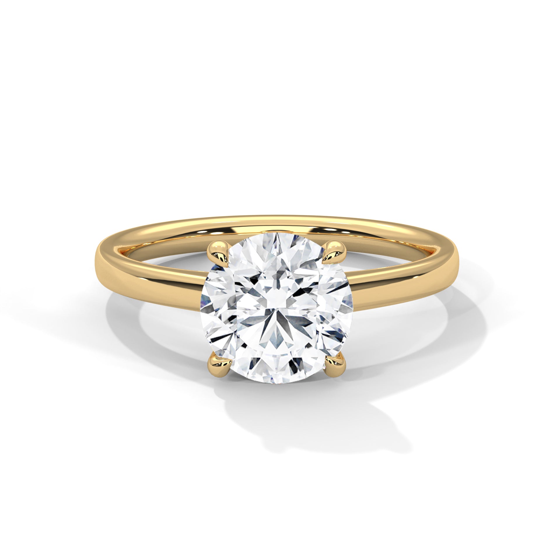 Amara Round Solitaire Diamond Ring (2 ct. cntr.)
