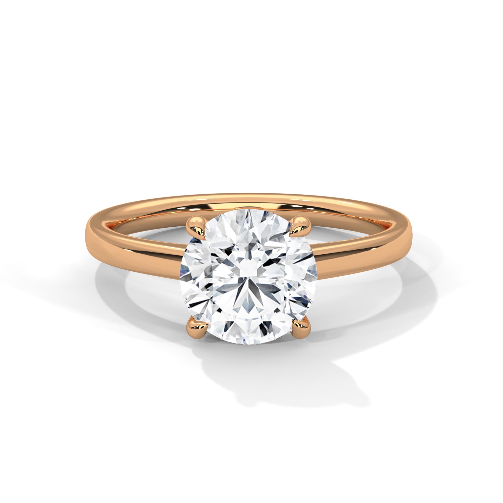 Amara Round Solitaire Diamond Ring (2 ct. cntr.)