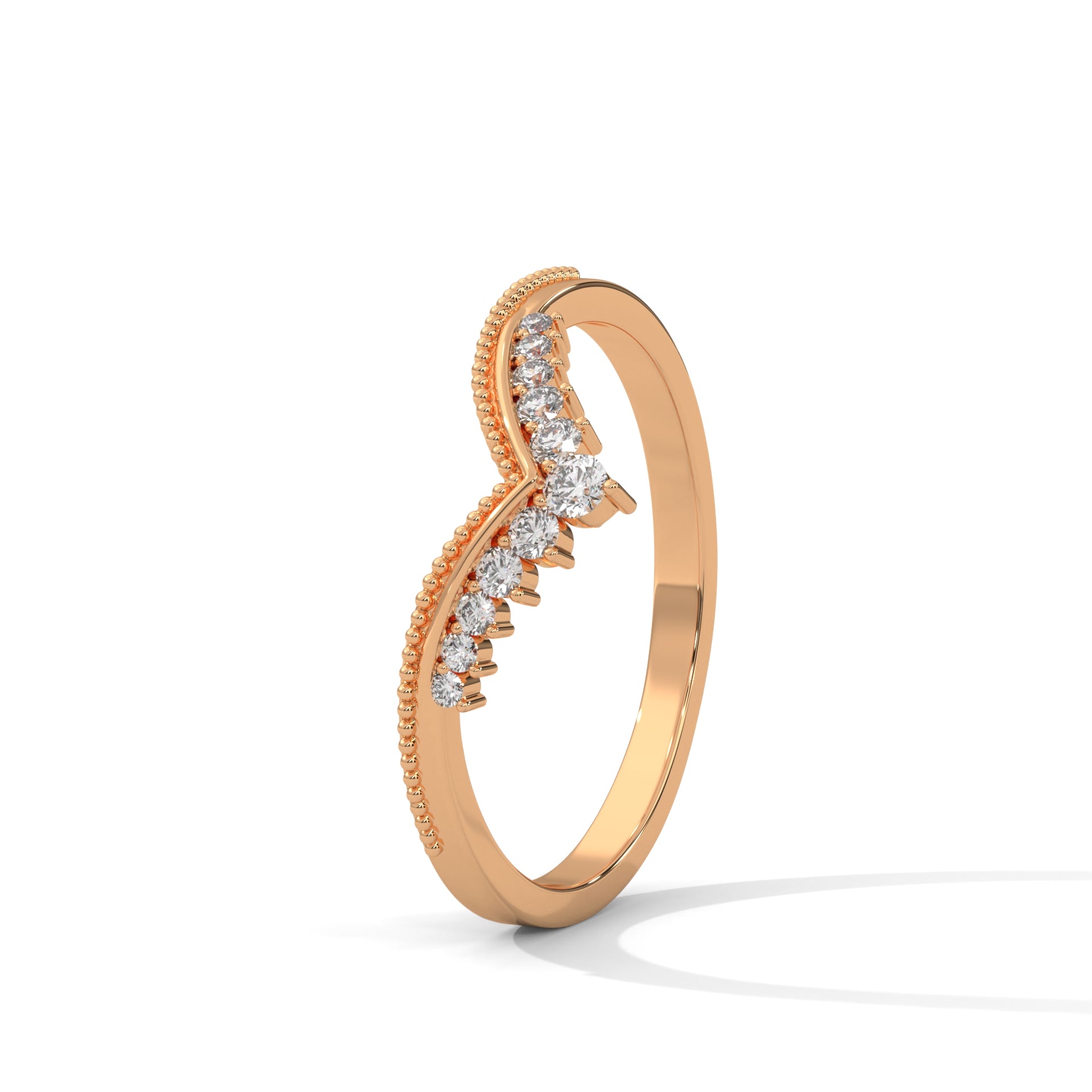Aveline Chevron Diamond Band (0.15 ct. tw.)