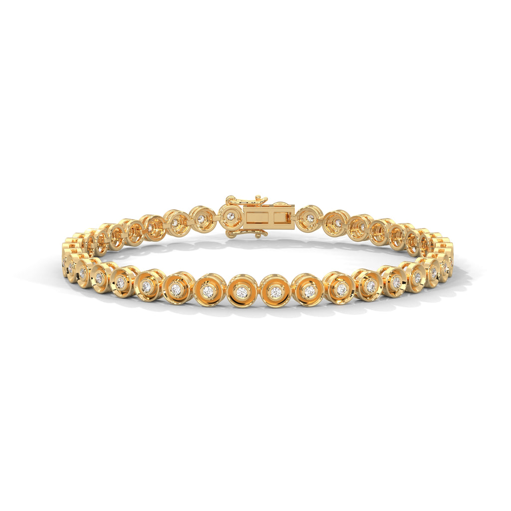 Vivienne Bezel Diamond Station Bracelet