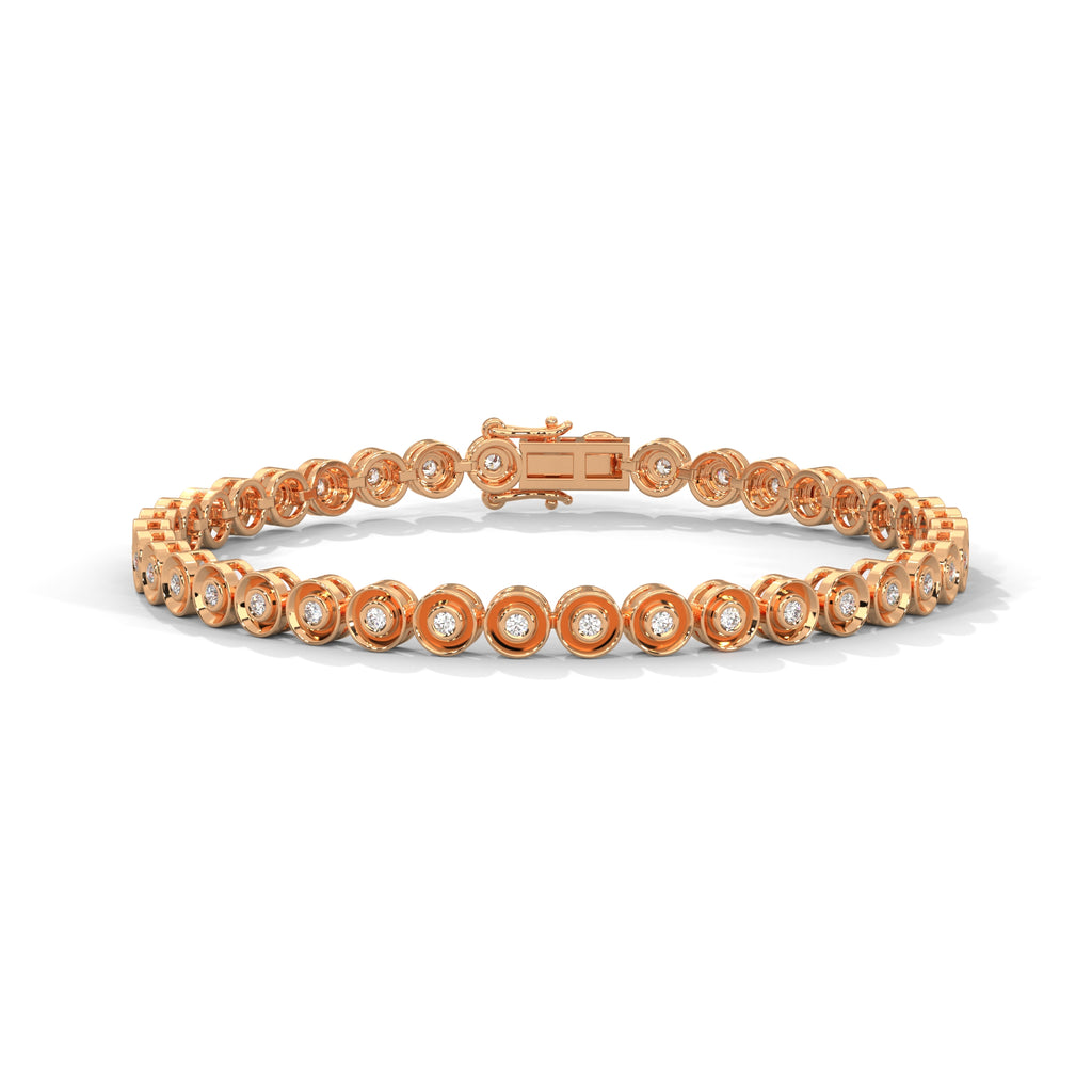 Vivienne Bezel Diamond Station Bracelet
