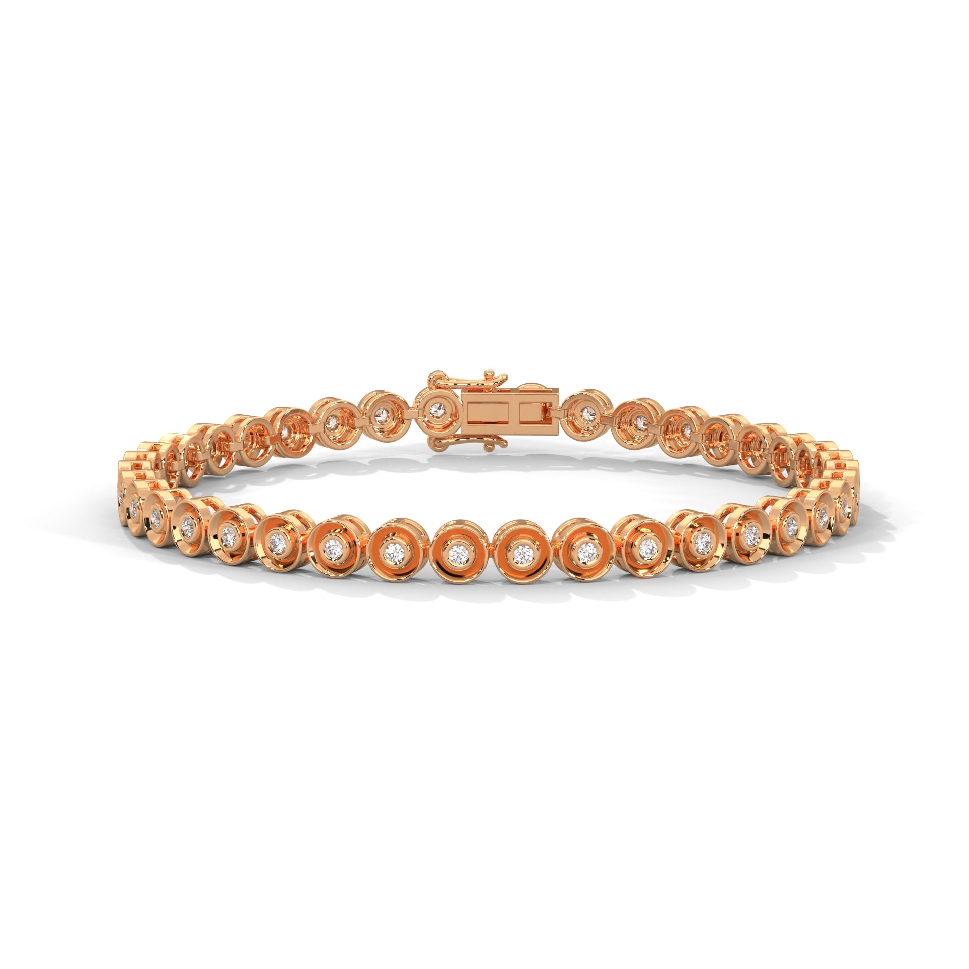 Vivienne Bezel Diamond Station Bracelet