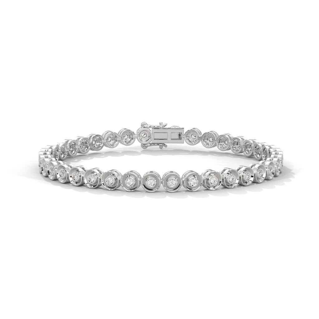 Vivienne Bezel Diamond Station Bracelet