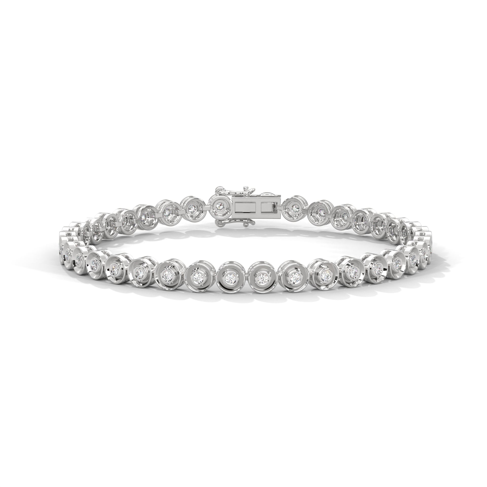 Vivienne Bezel Diamond Station Bracelet