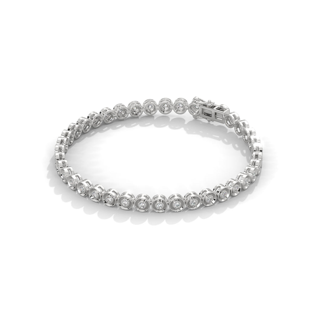 Vivienne Bezel Diamond Station Bracelet