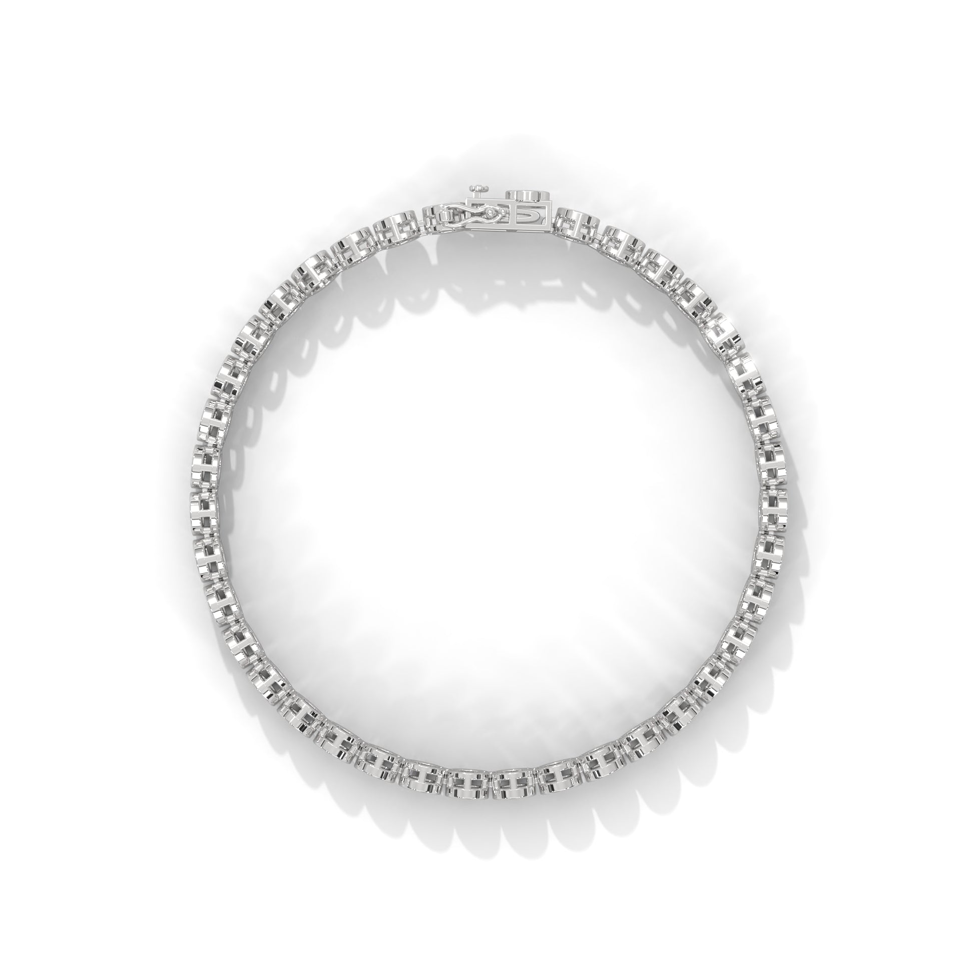 Vivienne Bezel Diamond Station Bracelet