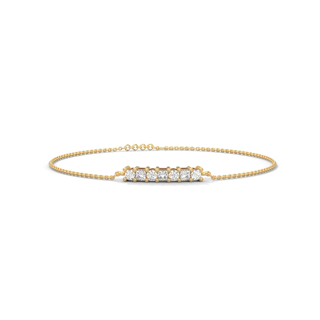 Odette Princess Diamond Bar Bracelet