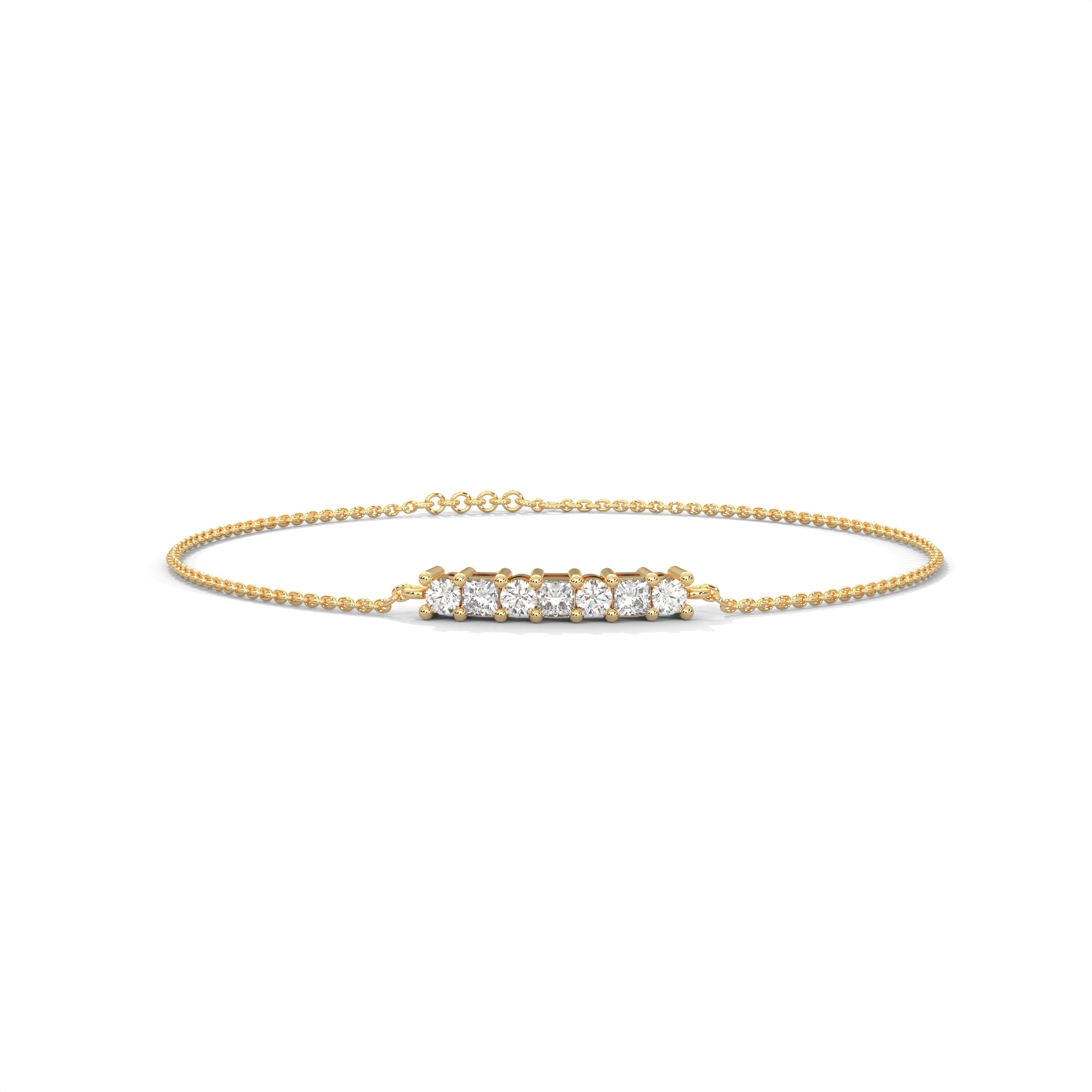 Odette Princess Diamond Bar Bracelet