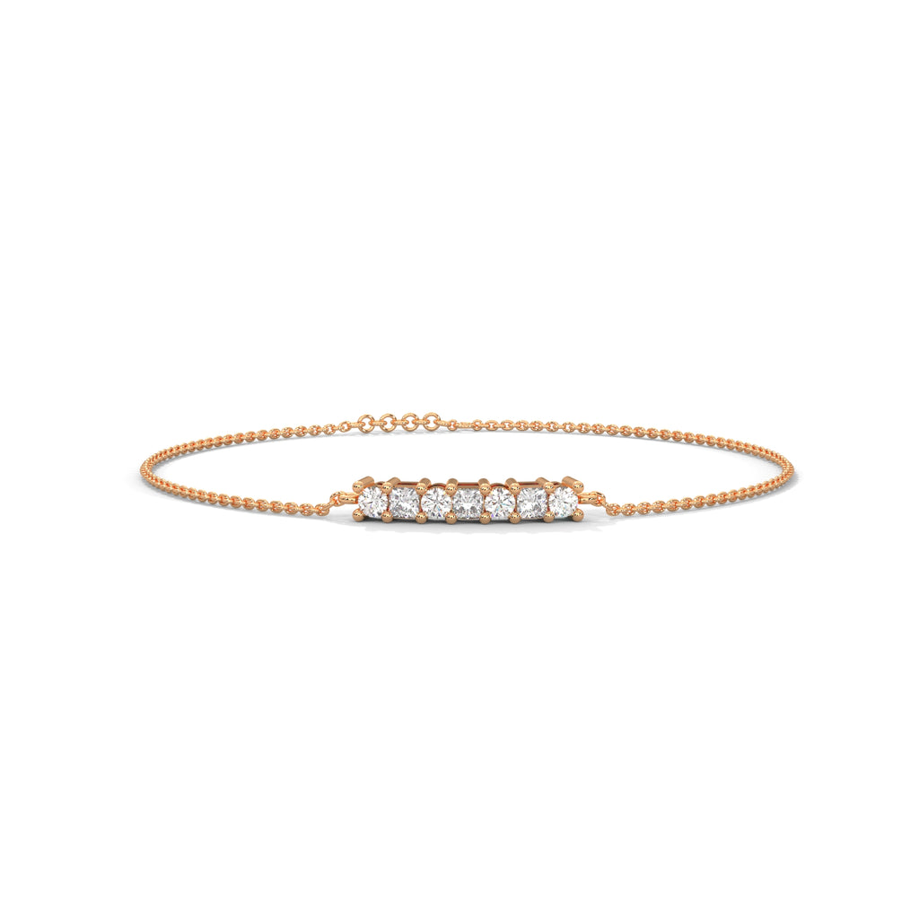 Odette Princess Diamond Bar Bracelet