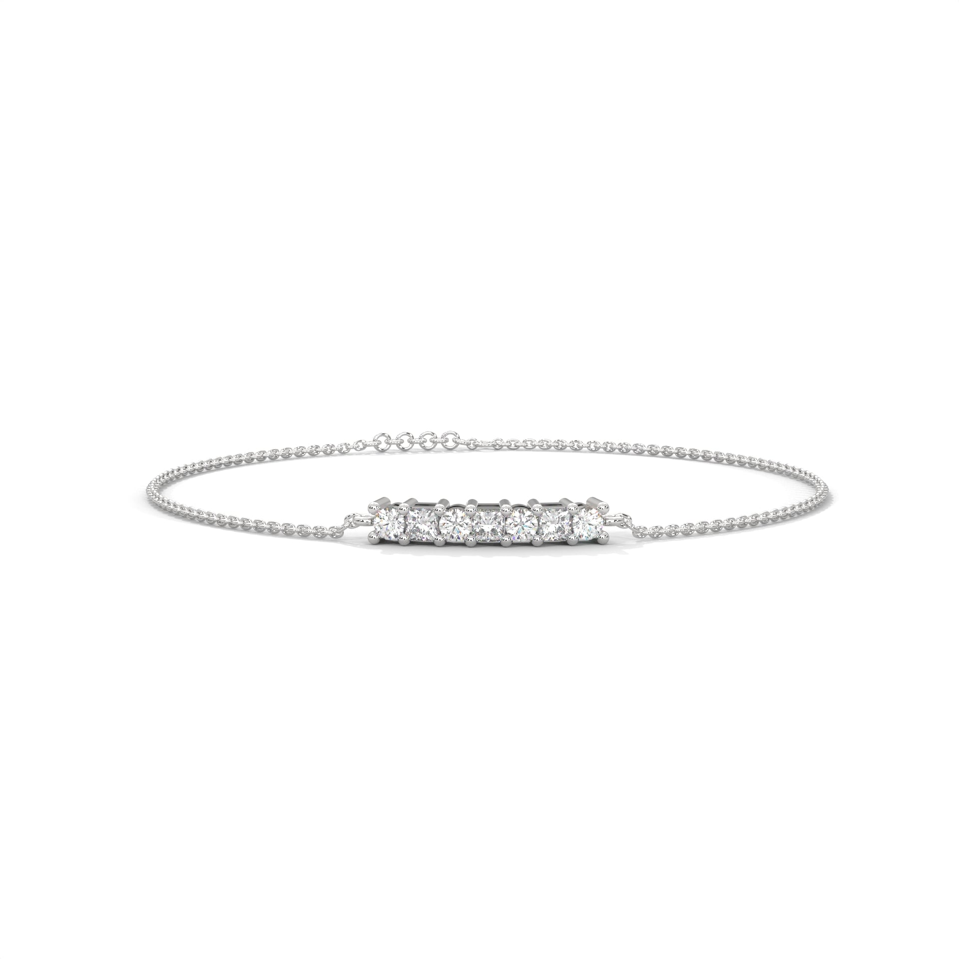 Odette Princess Diamond Bar Bracelet
