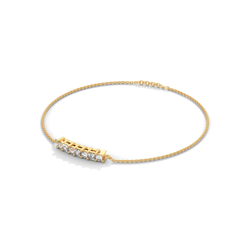 Odette Princess Diamond Bar Bracelet