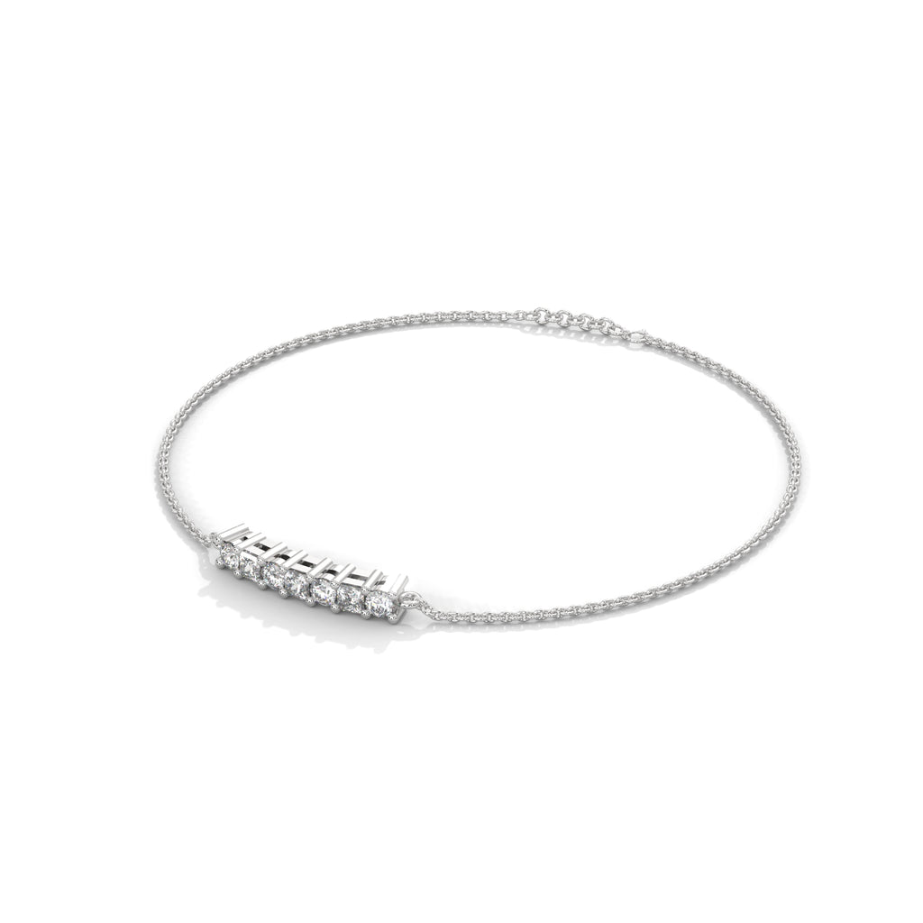 Odette Princess Diamond Bar Bracelet