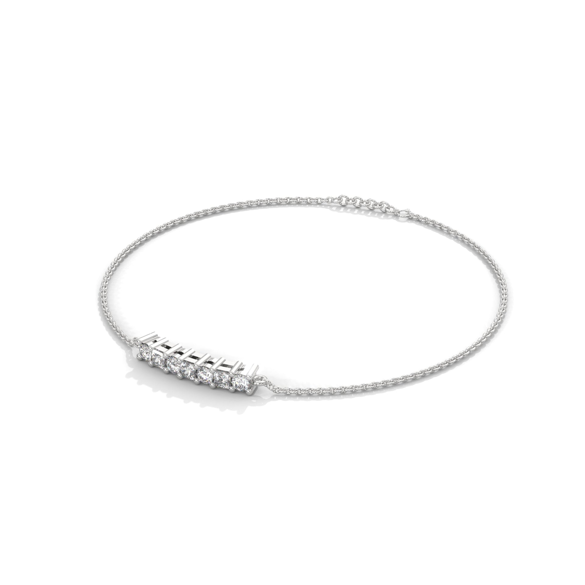 Odette Princess Diamond Bar Bracelet