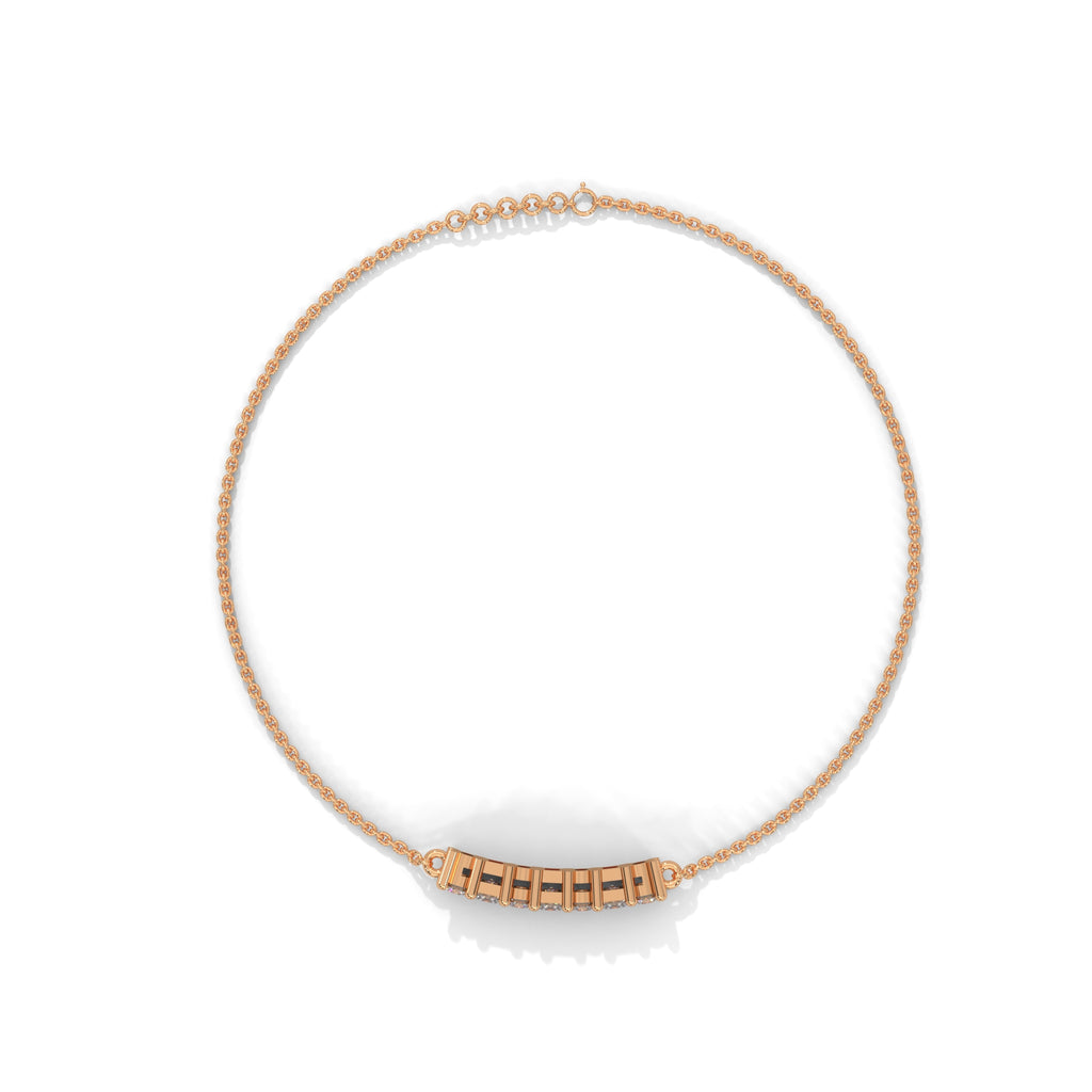 Odette Princess Diamond Bar Bracelet