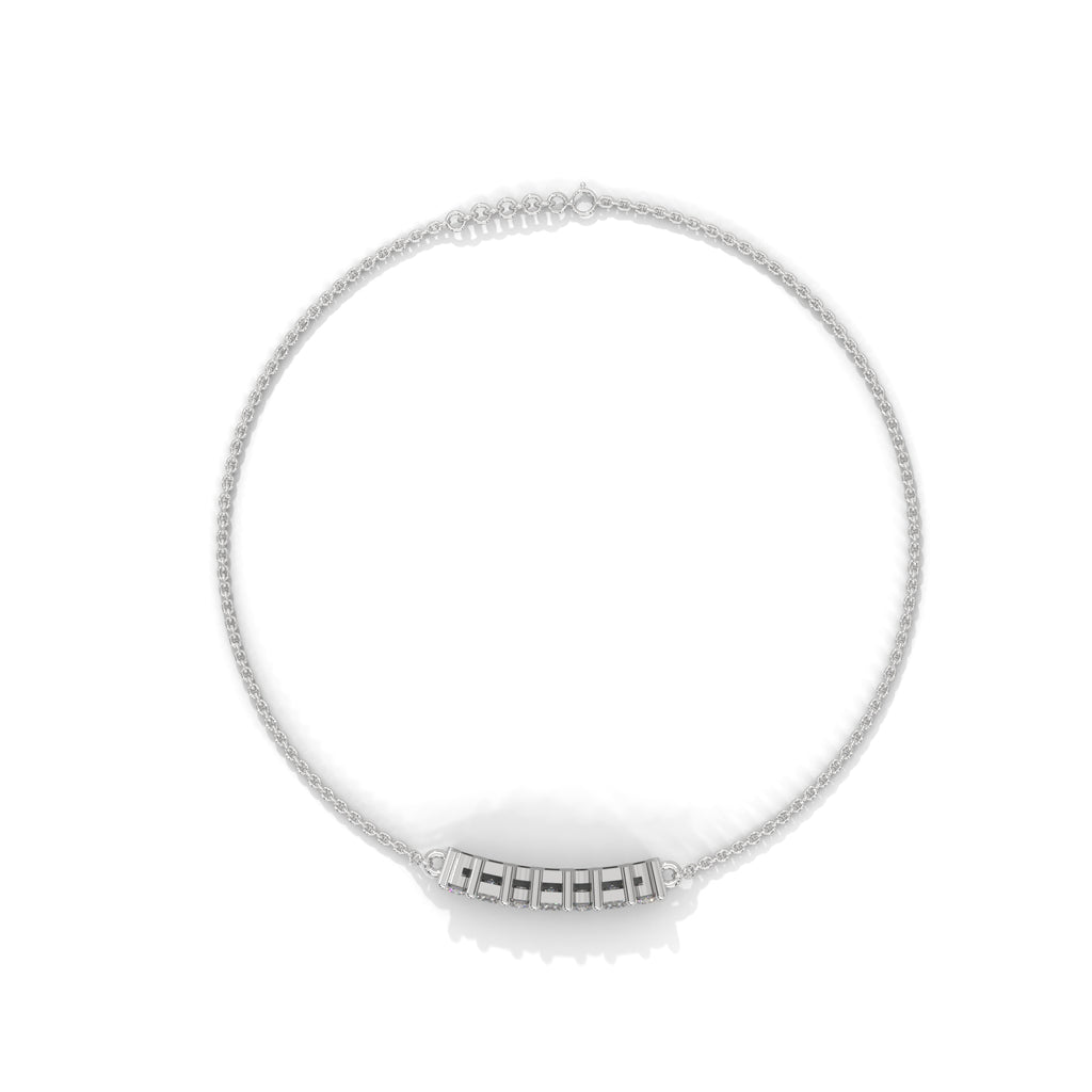 Odette Princess Diamond Bar Bracelet