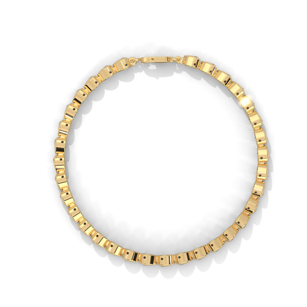 Perrine Pear Link Diamond Bracelet