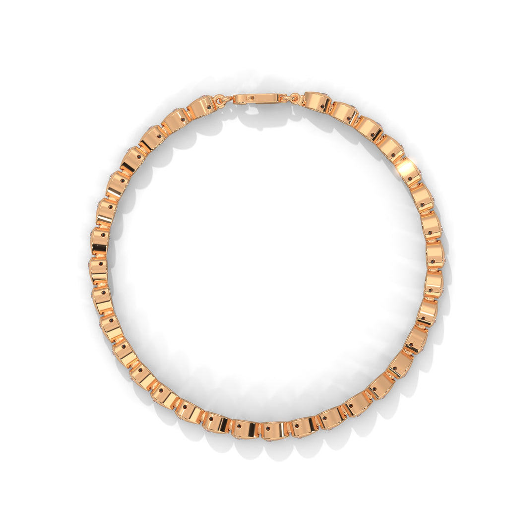 Perrine Pear Link Diamond Bracelet
