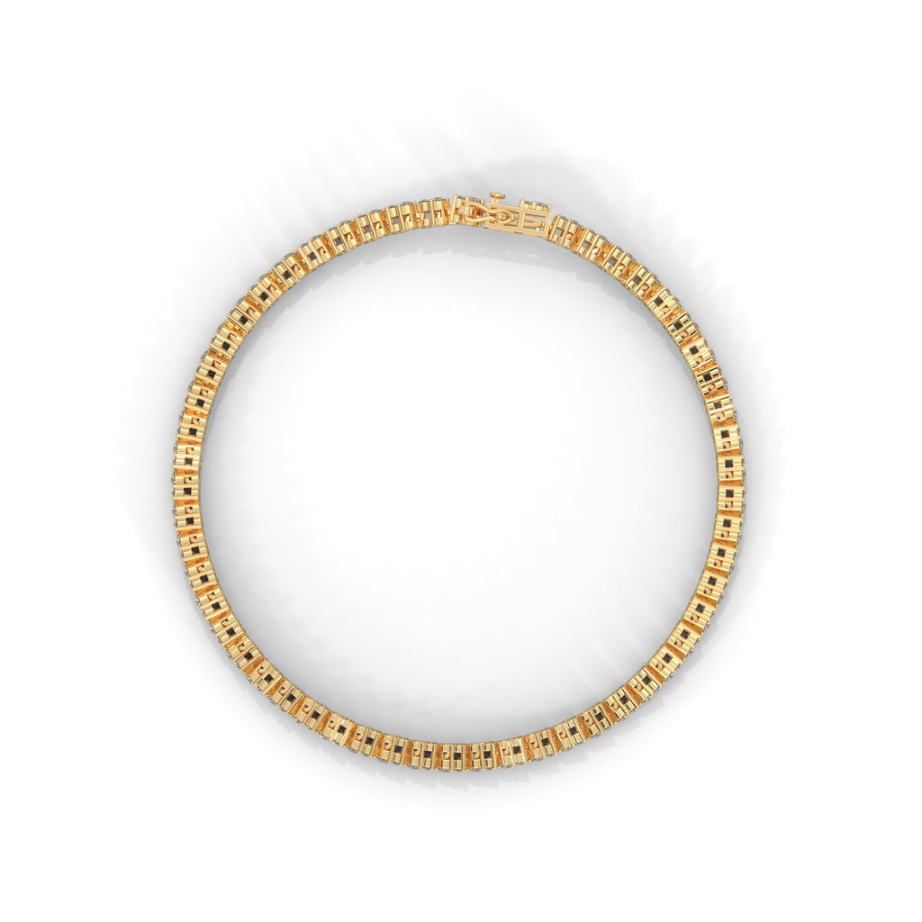 Beatrice Trio Cluster Diamond Tennis Bracelet