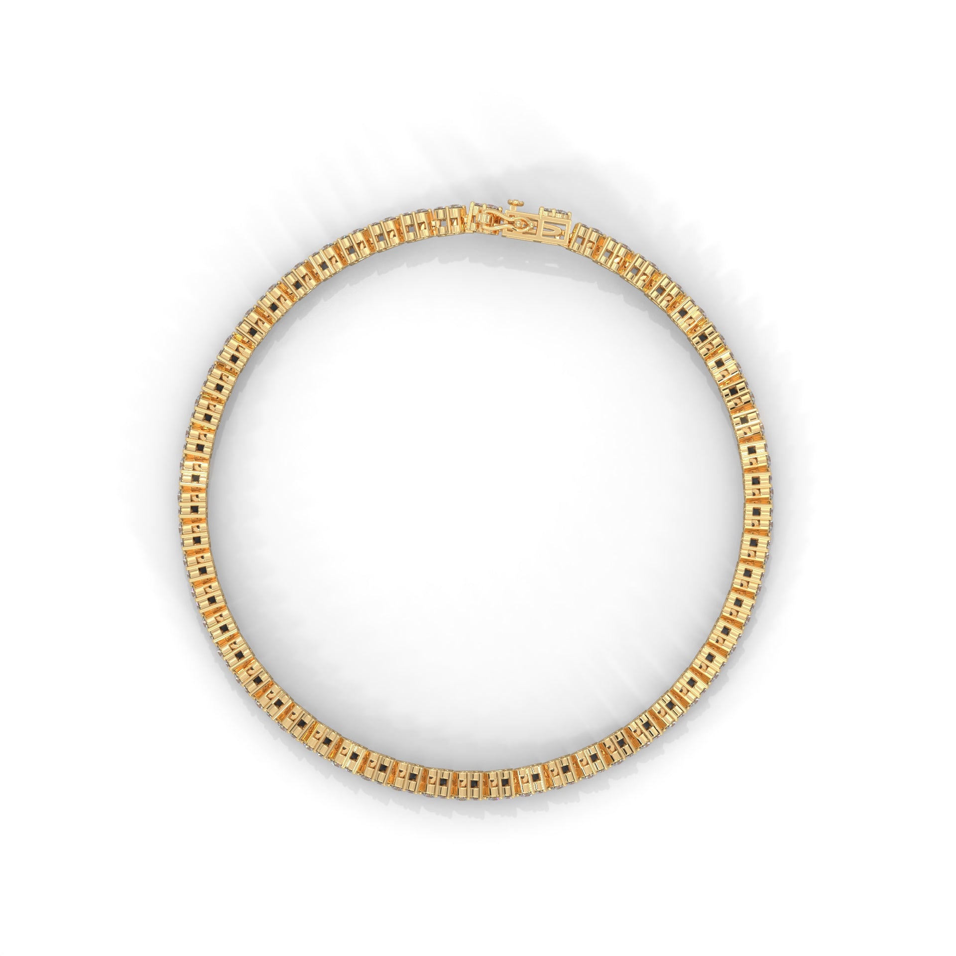 Beatrice Trio Cluster Diamond Tennis Bracelet