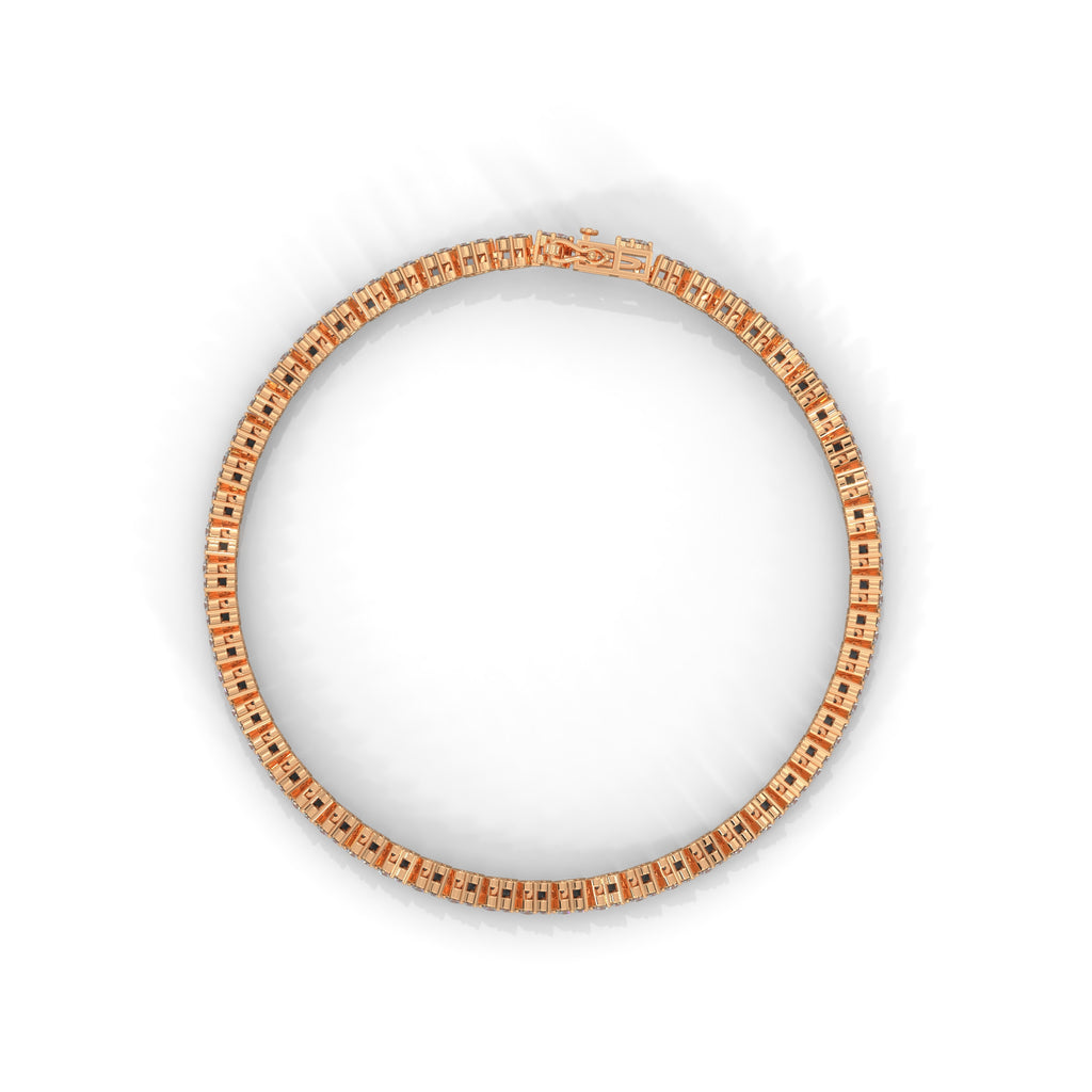 Beatrice Trio Cluster Diamond Tennis Bracelet