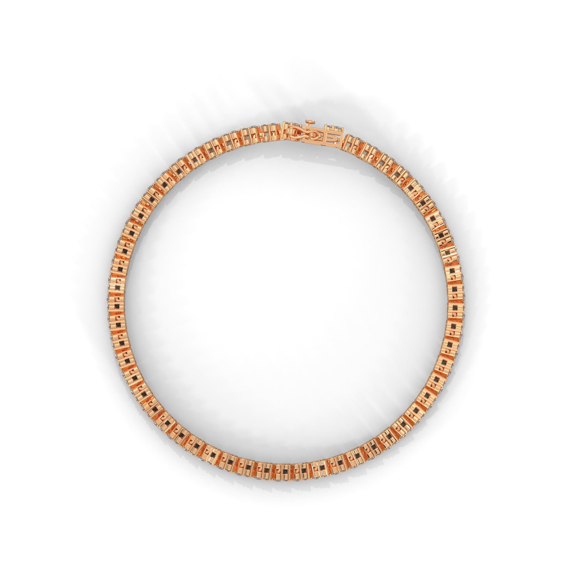 Beatrice Trio Cluster Diamond Tennis Bracelet