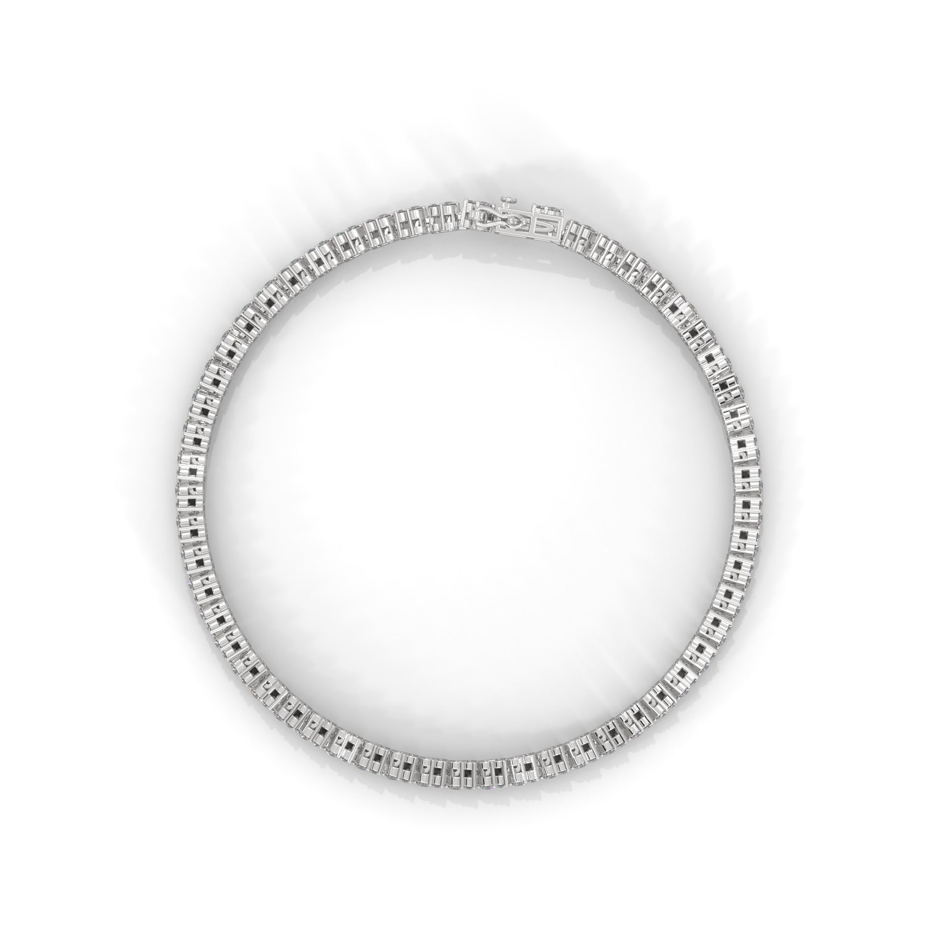 Beatrice Trio Cluster Diamond Tennis Bracelet