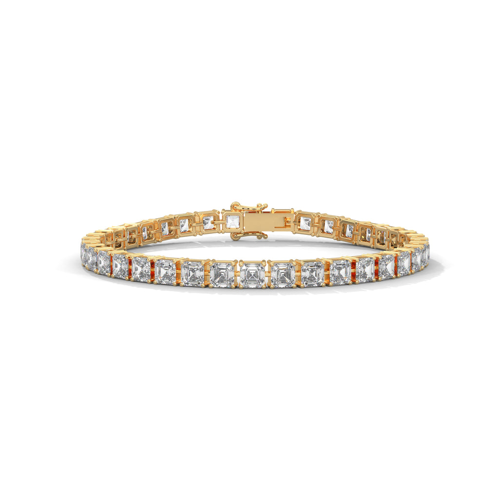Rowena Emerald-Cut Diamond Tennis Bracelet