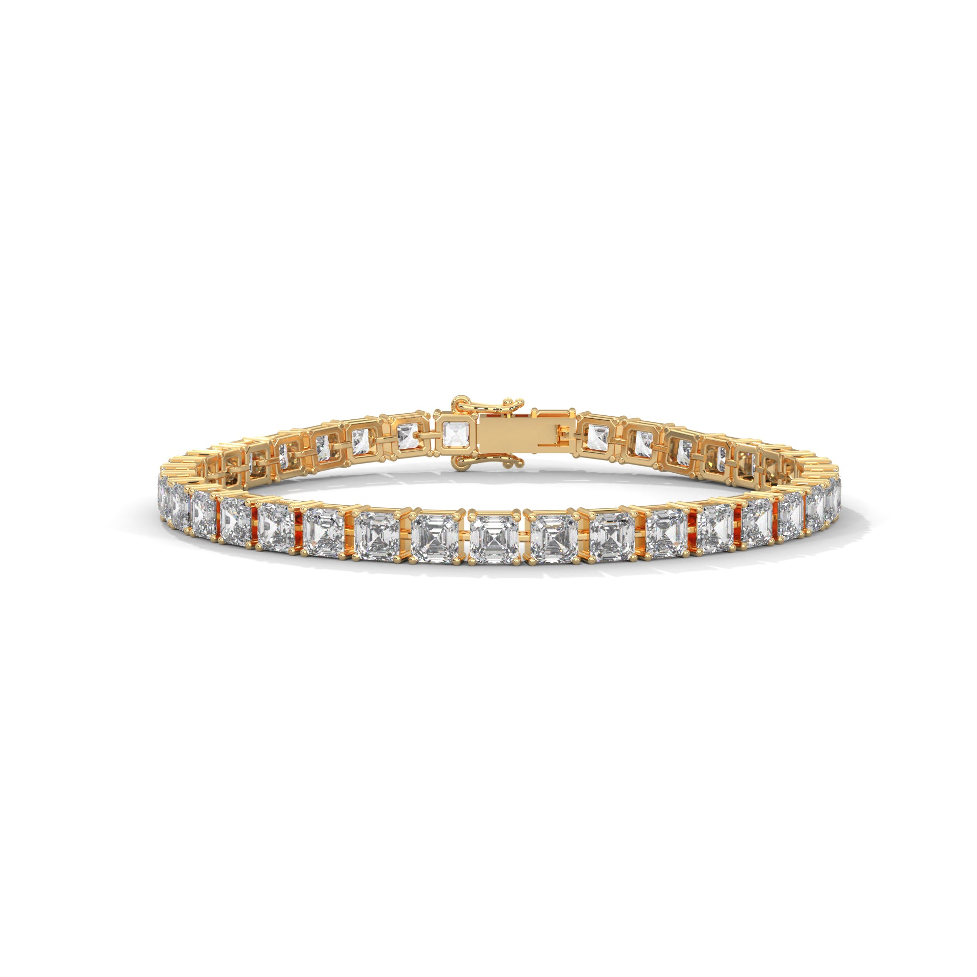 Rowena Emerald-Cut Diamond Tennis Bracelet