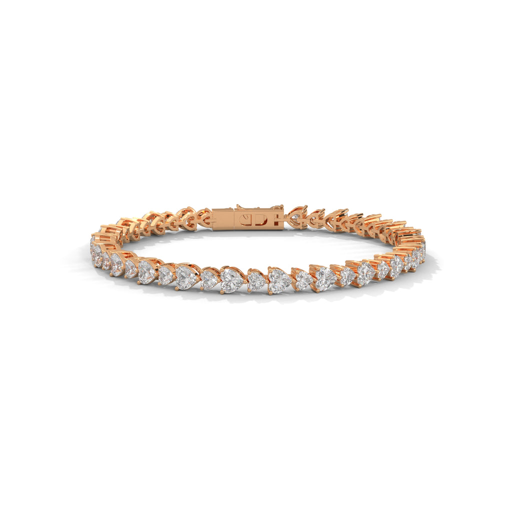 Juliette Heart-Cut Diamond Tennis Bracelet