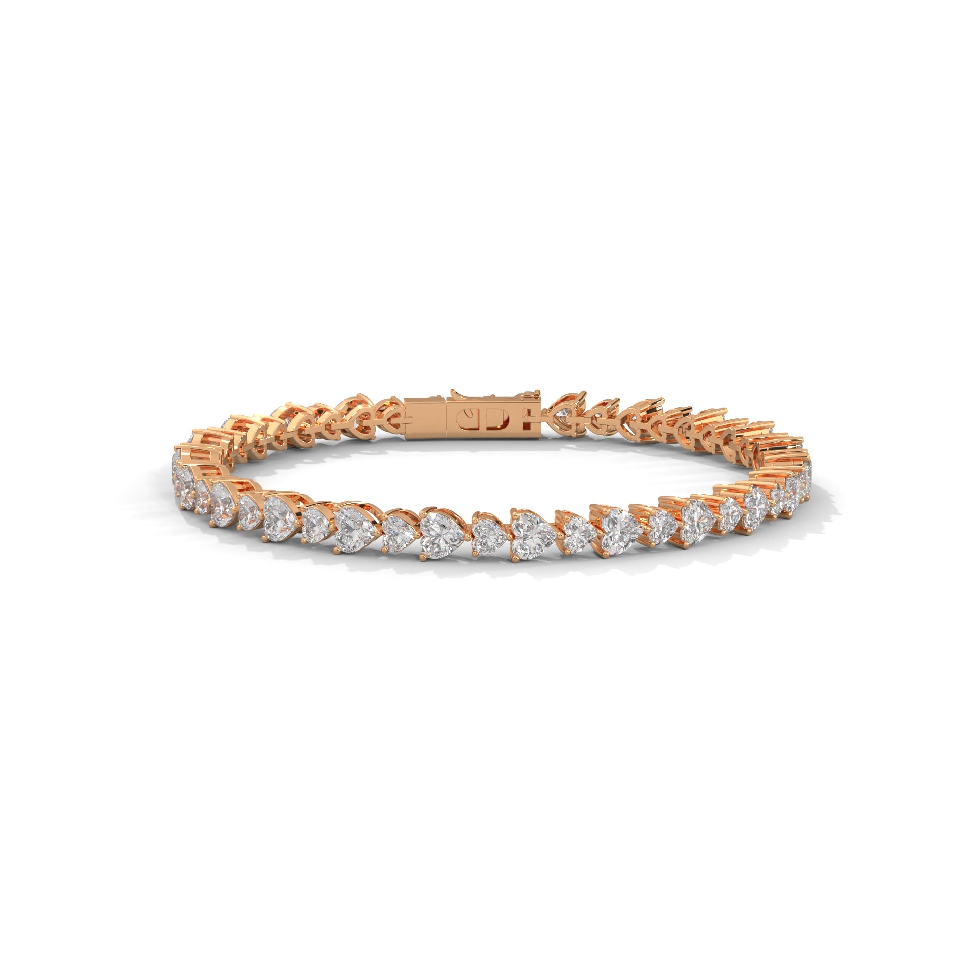 Juliette Heart-Cut Diamond Tennis Bracelet