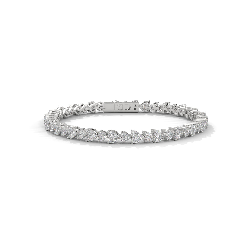 Juliette Heart-Cut Diamond Tennis Bracelet