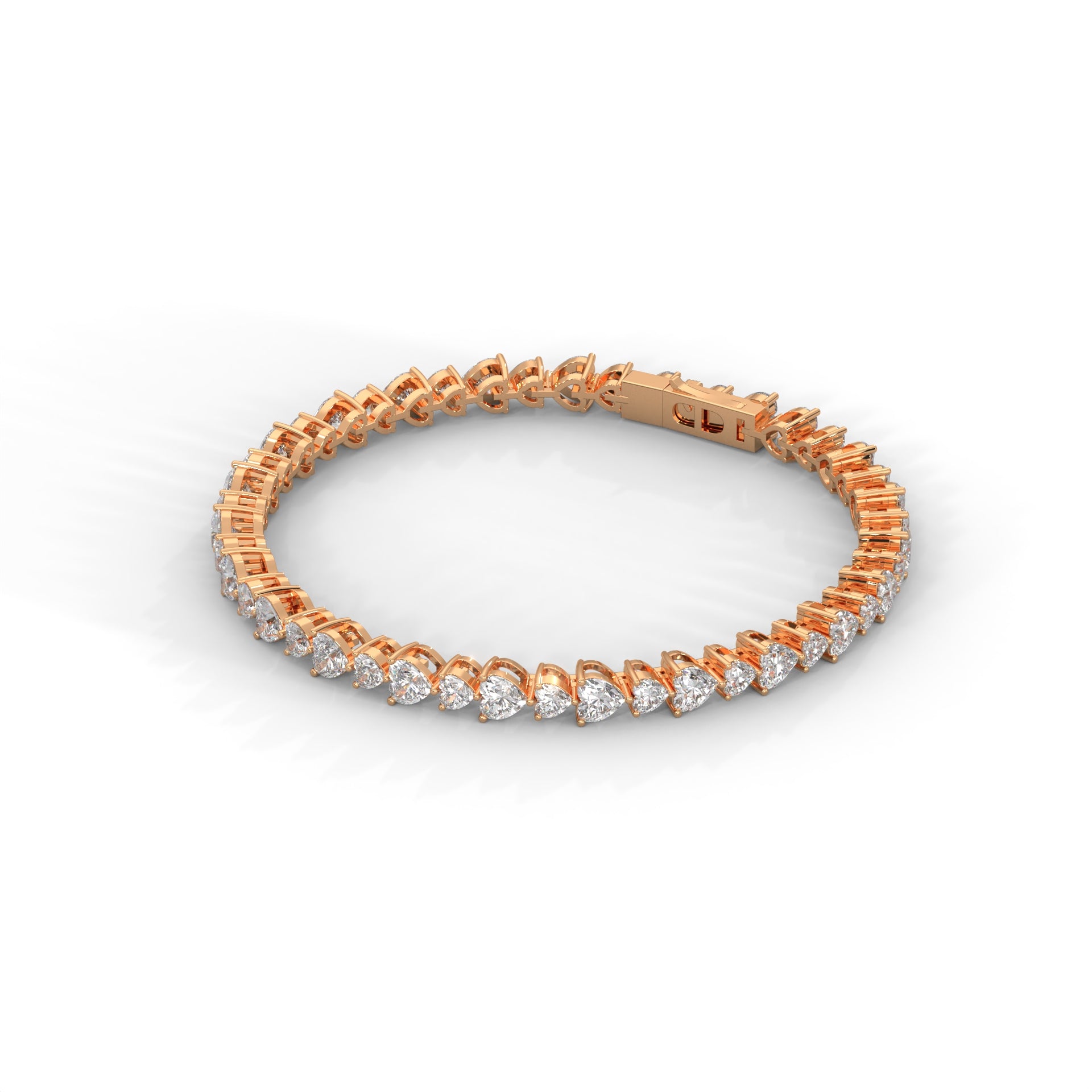 Juliette Heart-Cut Diamond Tennis Bracelet