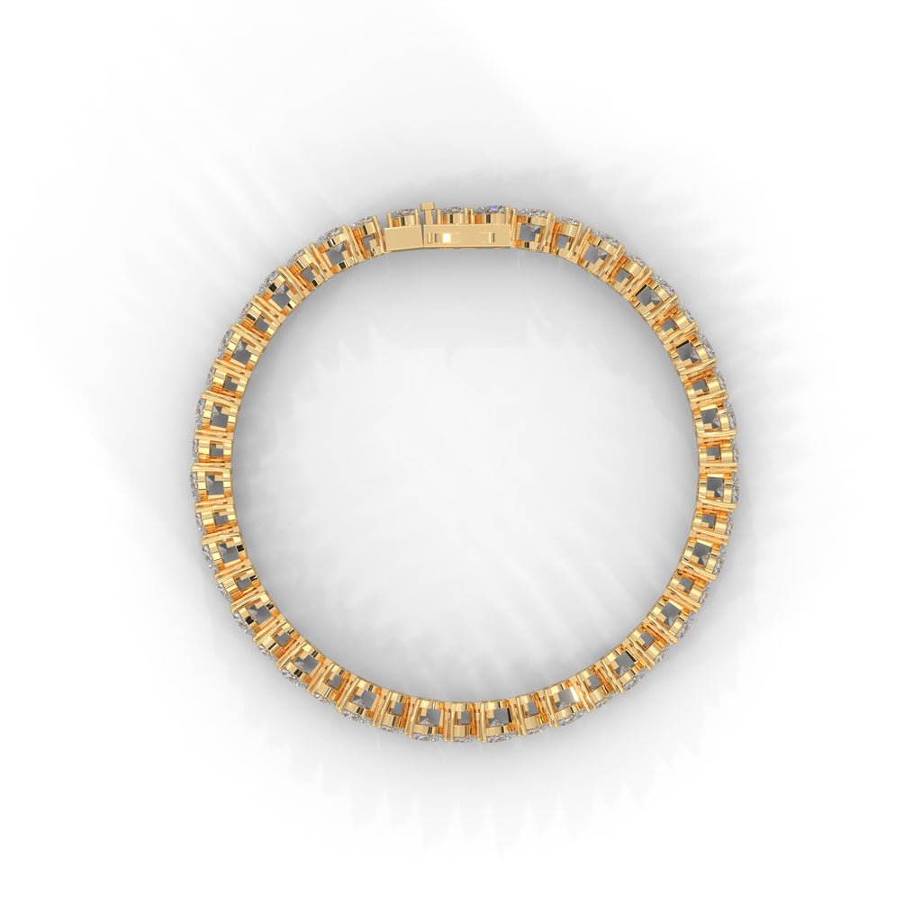Juliette Heart-Cut Diamond Tennis Bracelet