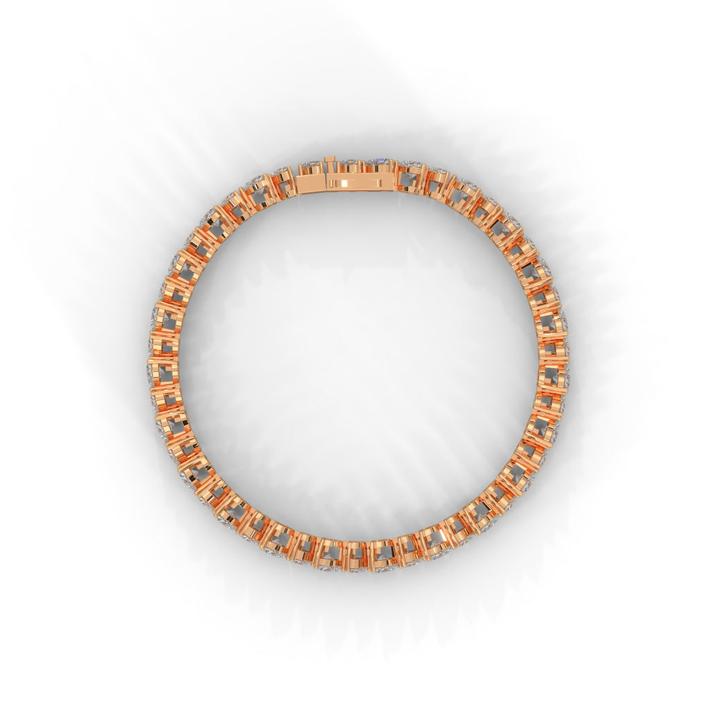 Juliette Heart-Cut Diamond Tennis Bracelet
