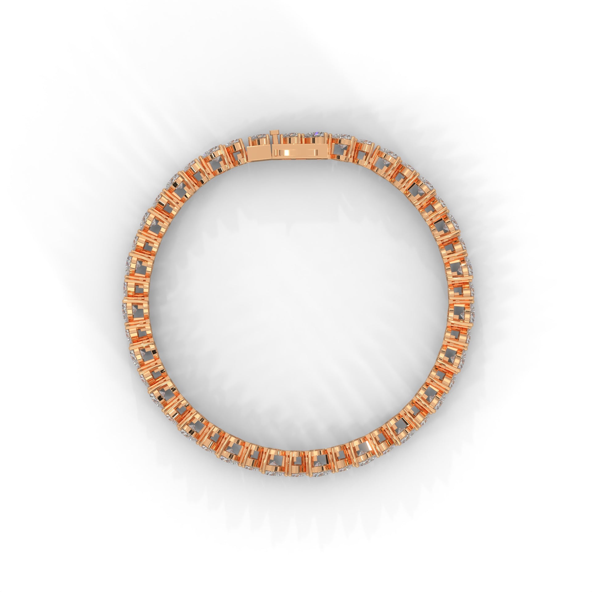 Juliette Heart-Cut Diamond Tennis Bracelet