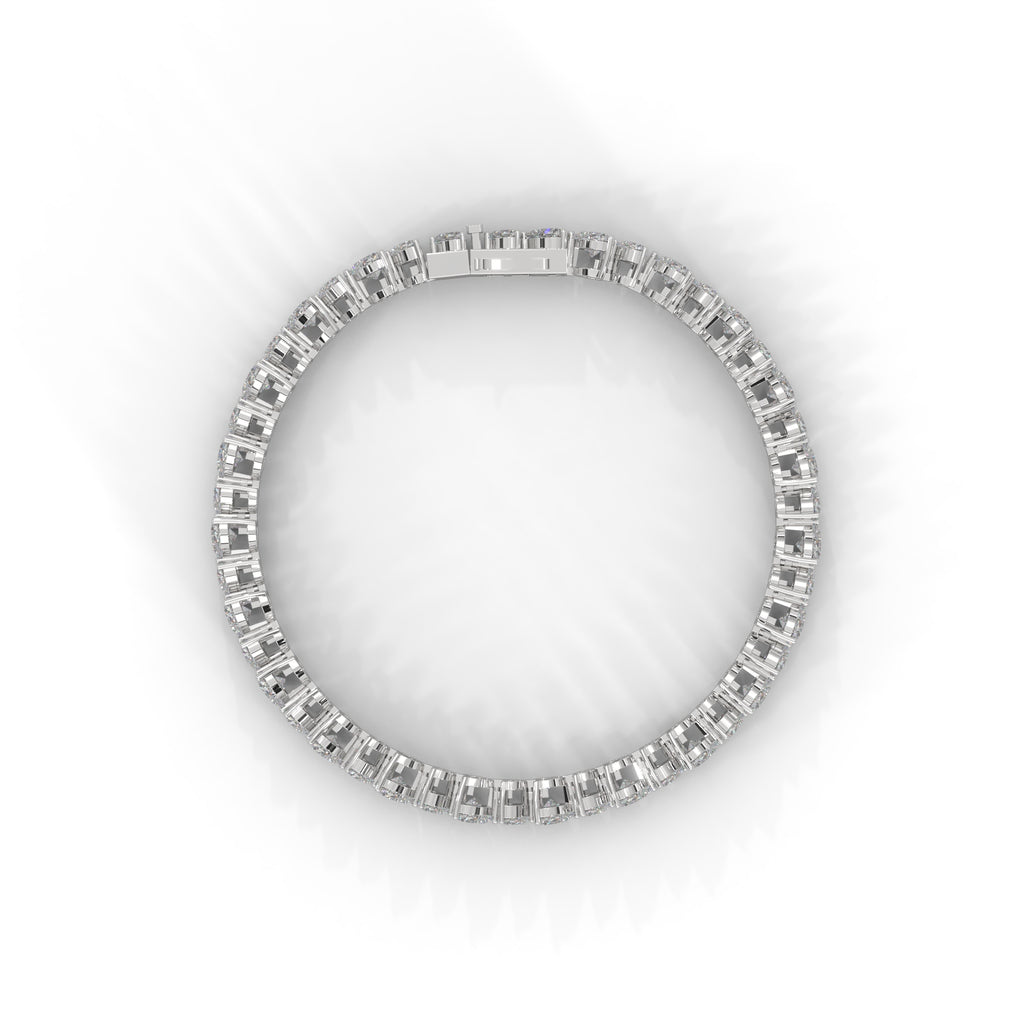 Juliette Heart-Cut Diamond Tennis Bracelet