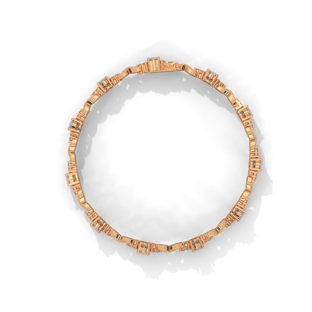 Camille Oval Sapphire & Diamond Infinity Bracelet