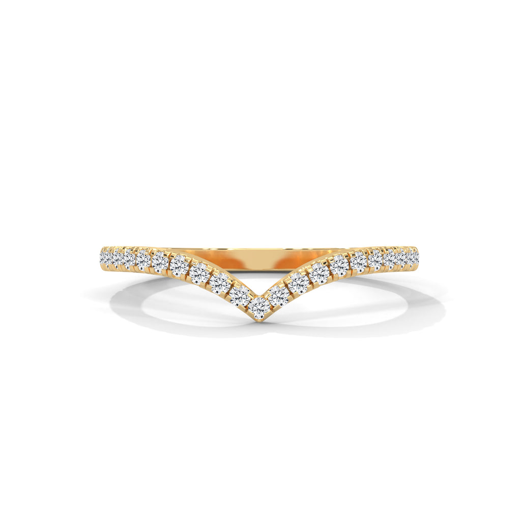 Ivy Chevron Pavé Diamond Band (2/9 ct. tw.)