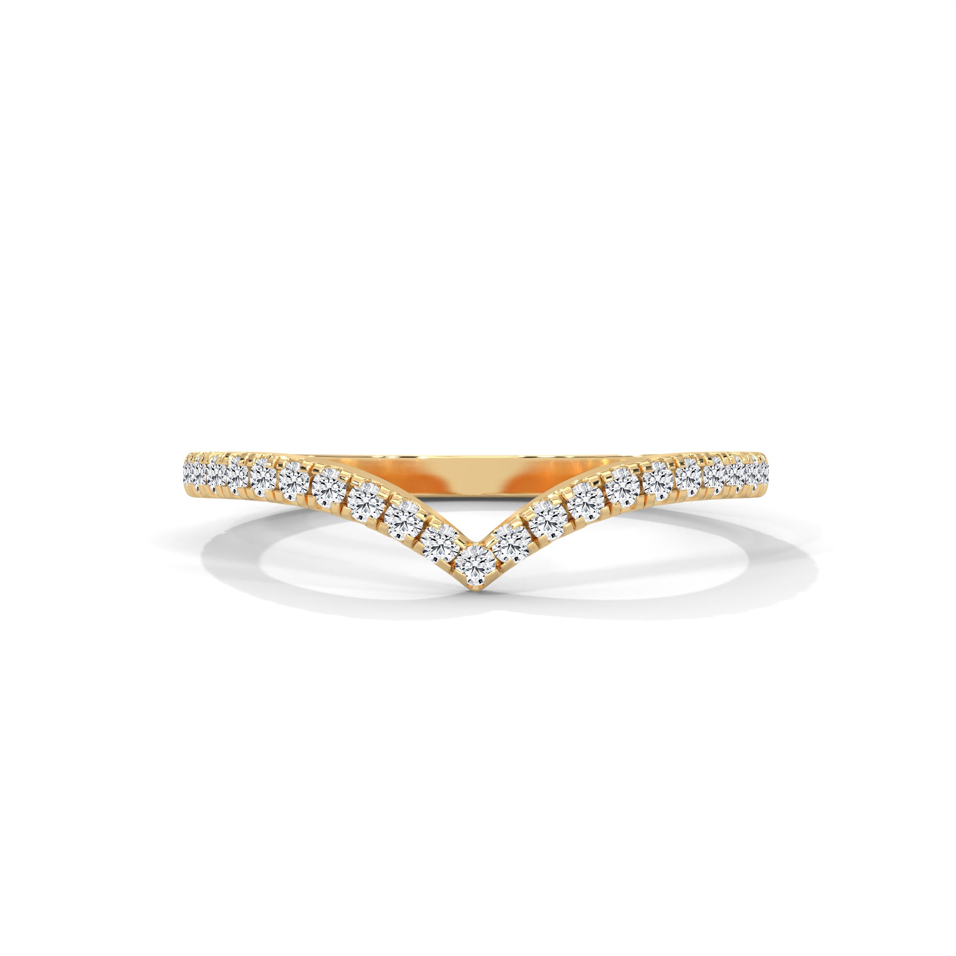 Ivy Chevron Pavé Diamond Band (2/9 ct. tw.)