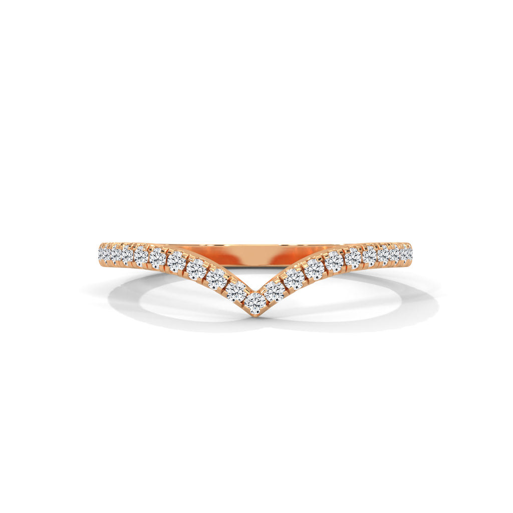 Ivy Chevron Pavé Diamond Band (2/9 ct. tw.)