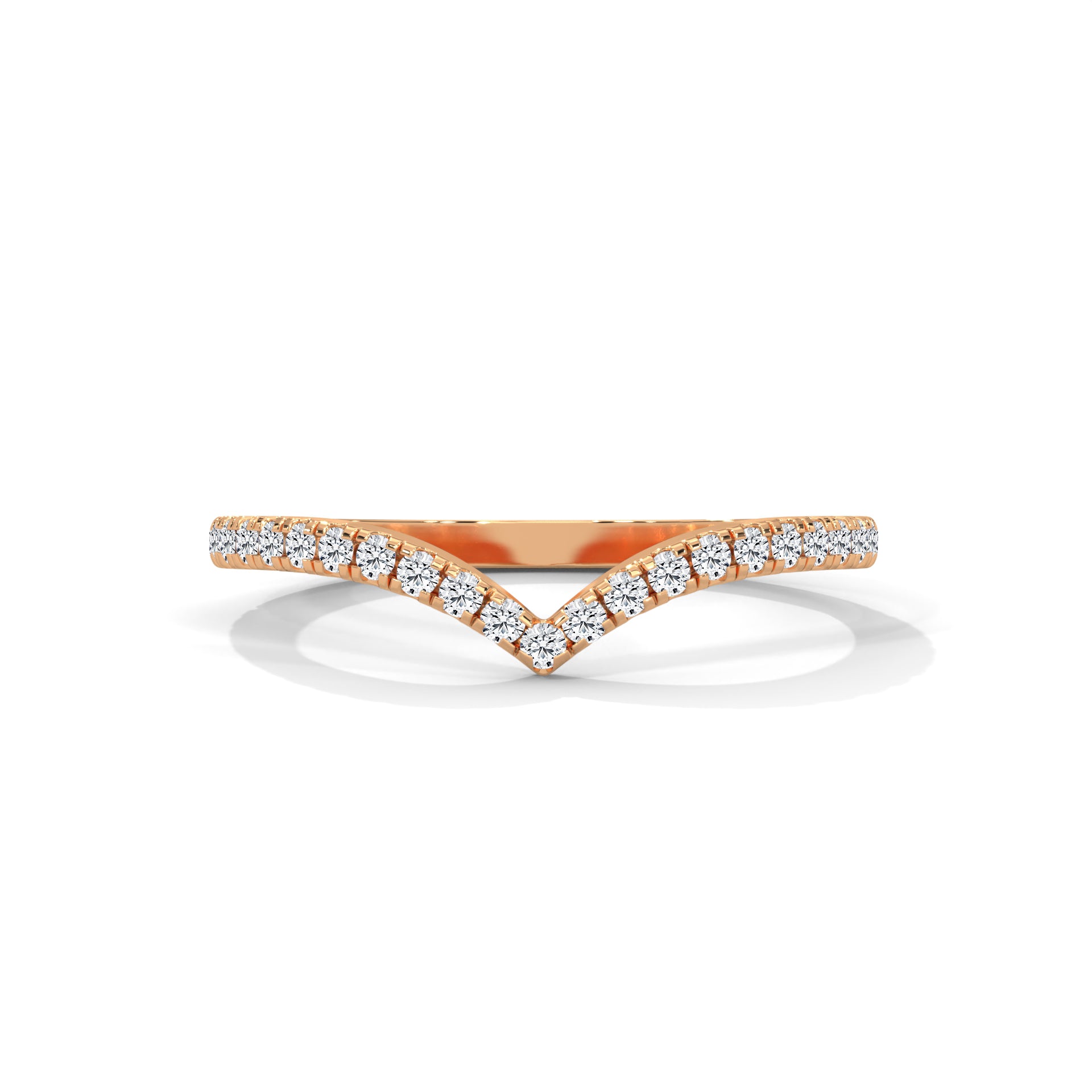 Ivy Chevron Pavé Diamond Band (2/9 ct. tw.)