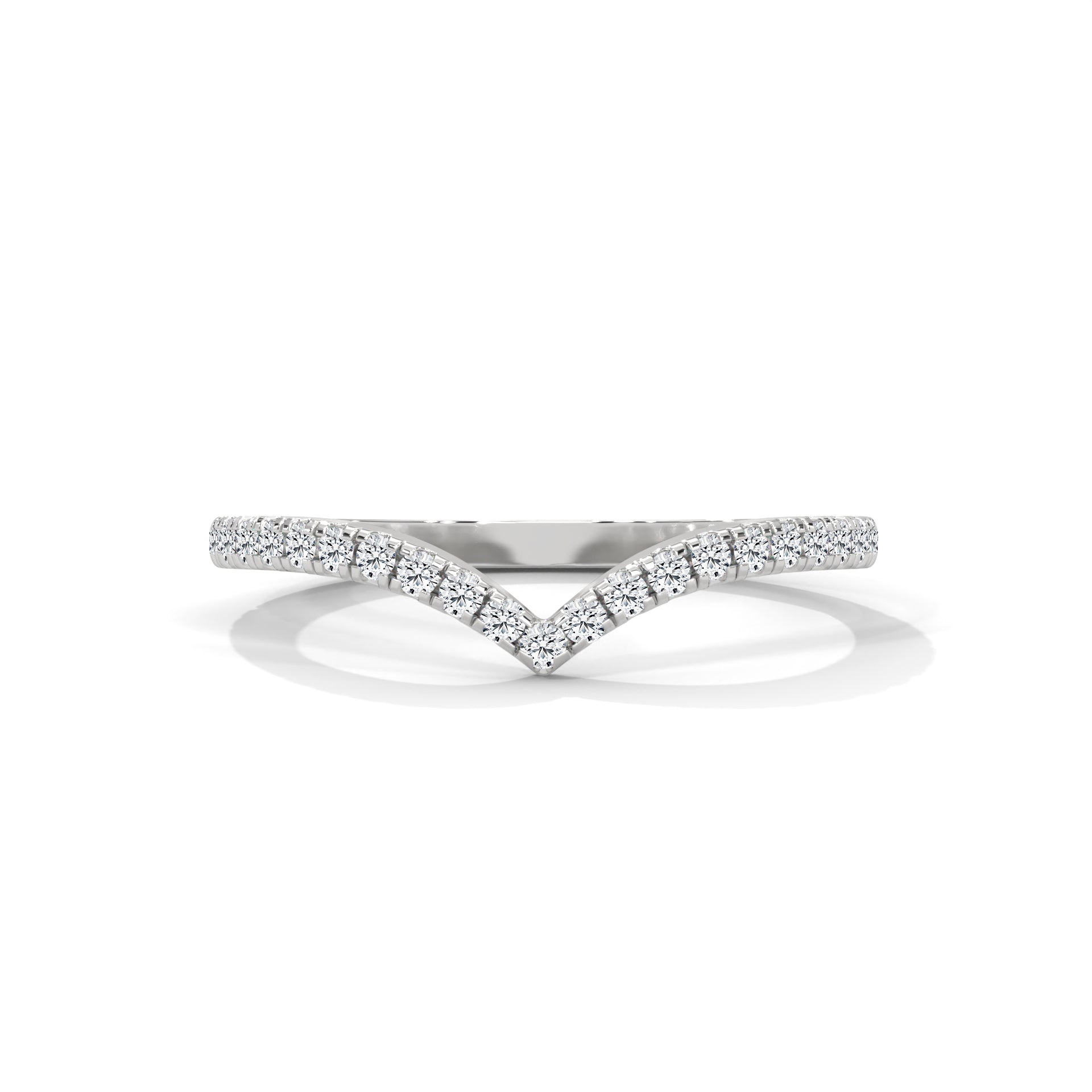 Ivy Chevron Pavé Diamond Band (2/9 ct. tw.)