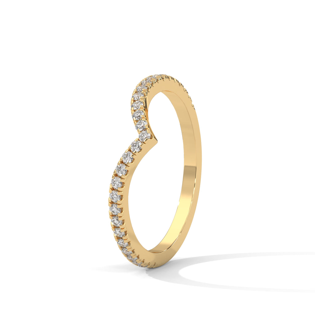 Ivy Chevron Pavé Diamond Band (2/9 ct. tw.)