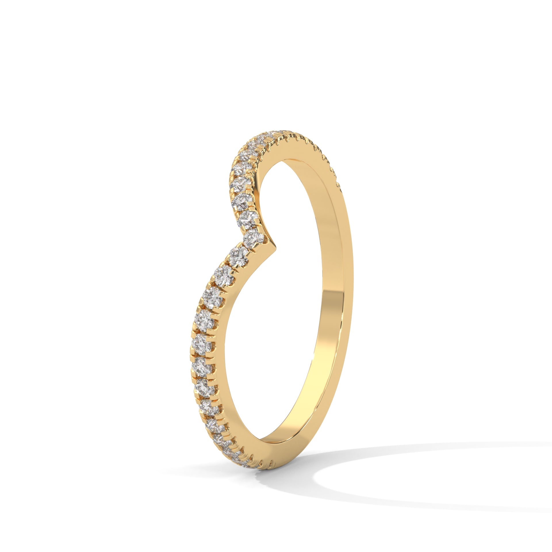 Ivy Chevron Pavé Diamond Band (2/9 ct. tw.)