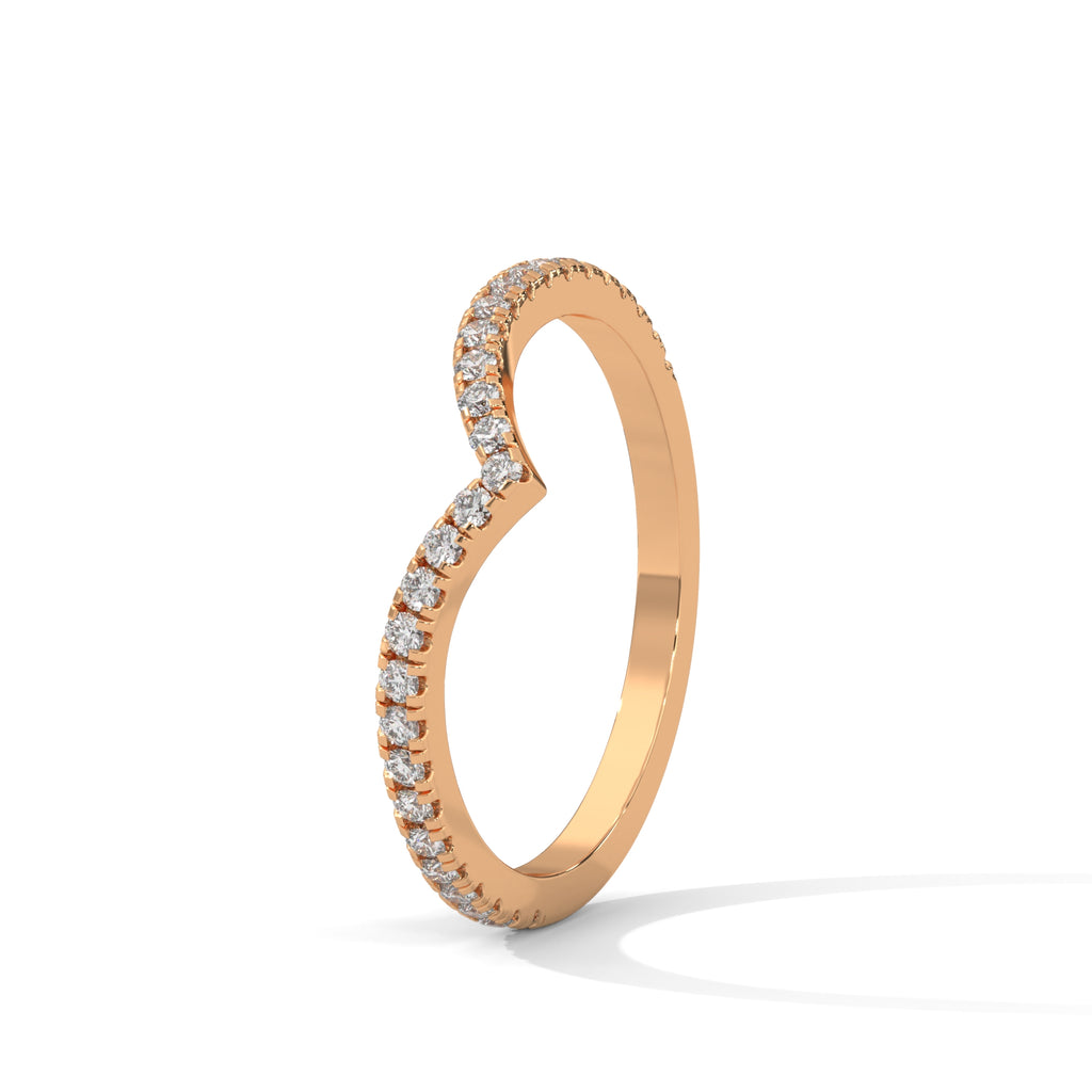 Ivy Chevron Pavé Diamond Band (2/9 ct. tw.)