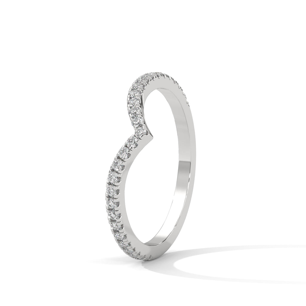 Ivy Chevron Pavé Diamond Band (2/9 ct. tw.)