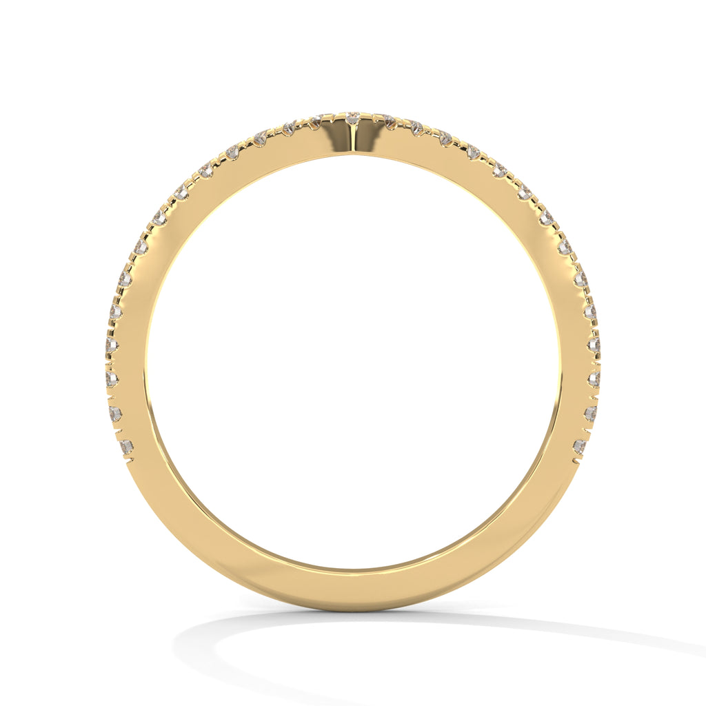 Ivy Chevron Pavé Diamond Band (2/9 ct. tw.)