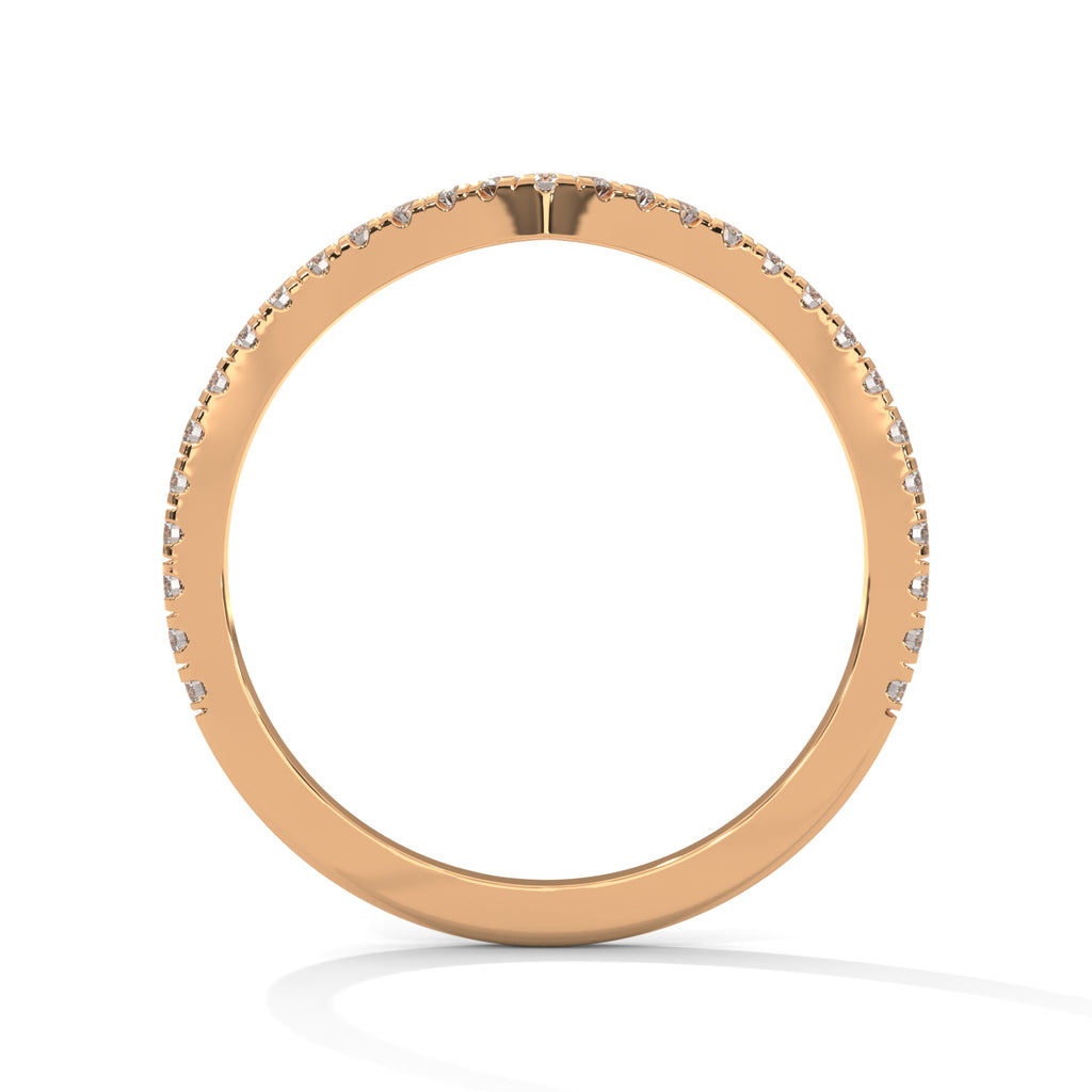 Ivy Chevron Pavé Diamond Band (2/9 ct. tw.)